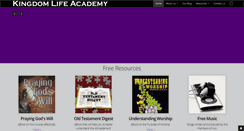 Desktop Screenshot of kingdomlifeacademy.org
