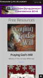 Mobile Screenshot of kingdomlifeacademy.org